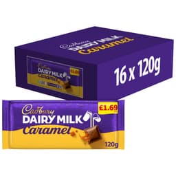 Cadbury Dairy Milk Caramel Chocolate Bar 120g £1.69 PMP