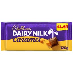 Cadbury Dairy Milk Caramel Chocolate Bar 120g £1.69 PMP