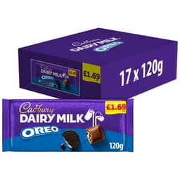 Cadbury Dairy Milk Oreo Chocolate Bar 120g £1.69 PMP