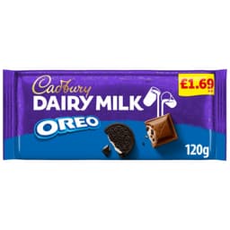 Cadbury Dairy Milk Oreo Chocolate Bar 120g £1.69 PMP