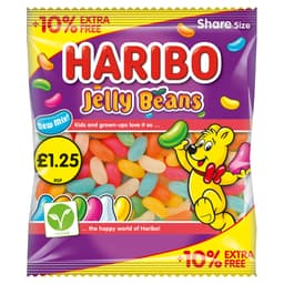 Haribo Jelly Beans Sharing Bag 154g £1.25 PMP + 10% Extra Free