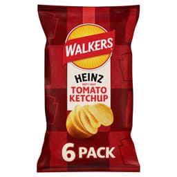 Walkers Heinz Tomato Ketchup Multipack Crisps 6 Pack