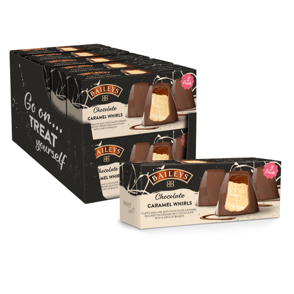 Baileys Chocolate Caramel Whirls 3 Pack Box 78g