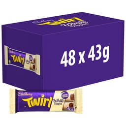 Cadbury Twirl White Dipped Chocolate Bar 43g