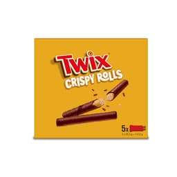 Twix Milk Chocolate Crispy Rolls Snack Bar 5 Pack Multipack 112.5g