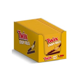 Twix Milk Chocolate Crispy Rolls Snack Bar 5 Pack Multipack 112.5g