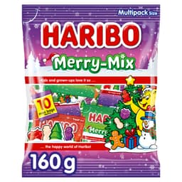 Haribo Merry Mix Fruit, Milk & Sweet Foam Multipack 160g