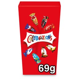 Celebrations Milk Chocolate Mini Box of Chocolates & Biscuit Bars 69g