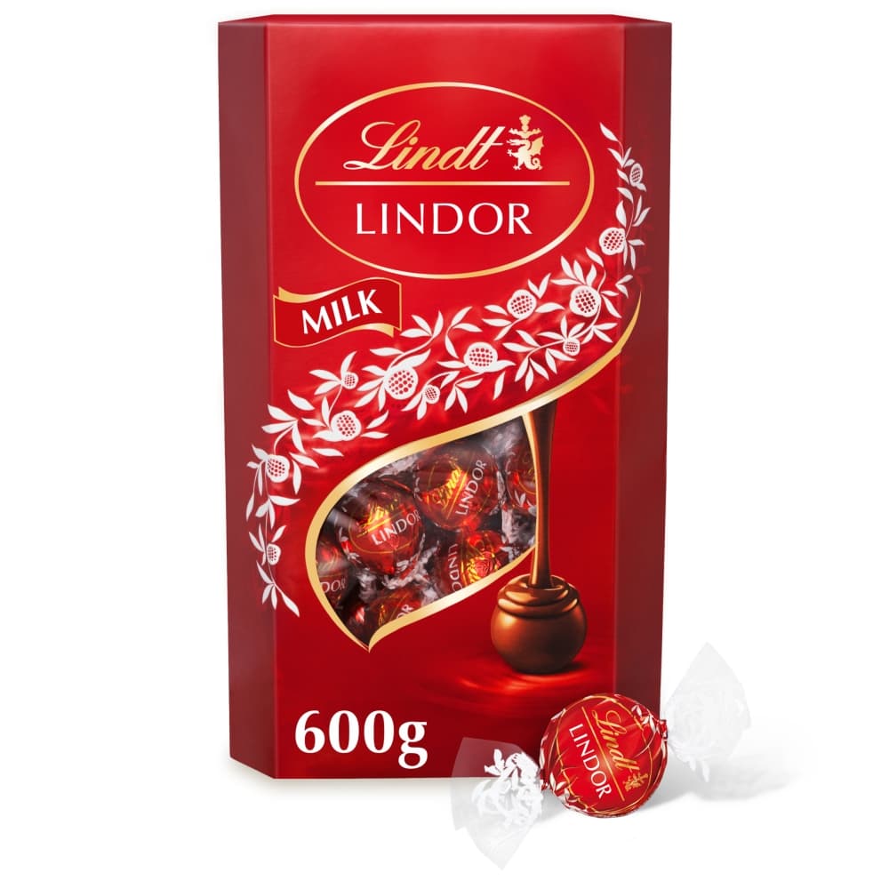 Lindt Lindor Milk Chocolate Truffles Extra Large Box 600g