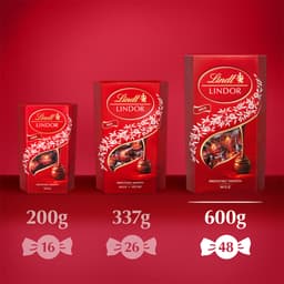 Lindt Lindor Milk Chocolate Truffles Extra Large Box 600g
