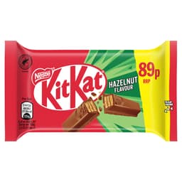 KitKat 4 Finger Hazelnut Chocolate Bar 41.5g 89p PMP 