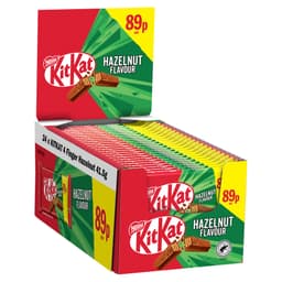 KitKat 4 Finger Hazelnut Chocolate Bar 41.5g 89p PMP 