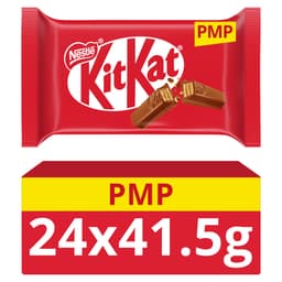 KitKat 4 Finger Milk Chocolate Biscuit Bar 41.5g PMP 89p