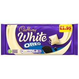 Cadbury Oreo White Chocolate Bar 120g £1.95 PMP