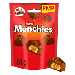 Munchies Milk Chocolate & Caramel Share Bag 81g PMP £1.65