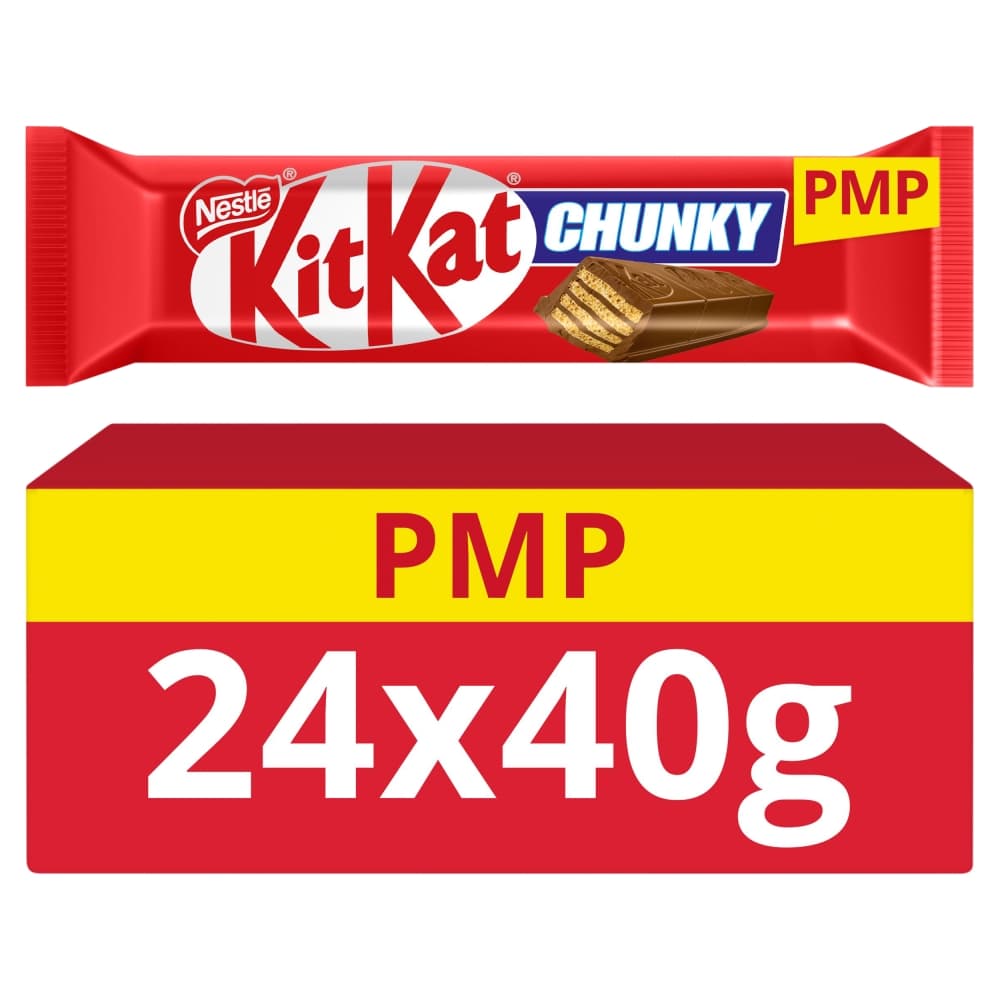 KitKat Chunky Milk Chocolate Bar 40g PMP 89p