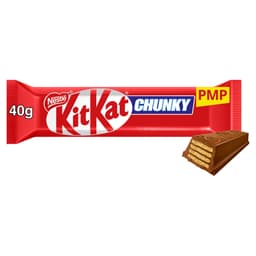 KitKat Chunky Milk Chocolate Bar 40g PMP 89p