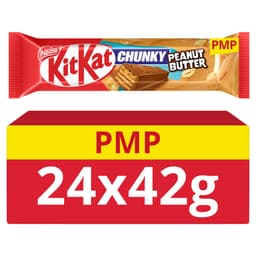 KitKat Chunky Peanut Butter Chocolate Bar 42g 89p PMP