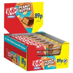 KitKat Chunky Peanut Butter Chocolate Bar 42g 89p PMP