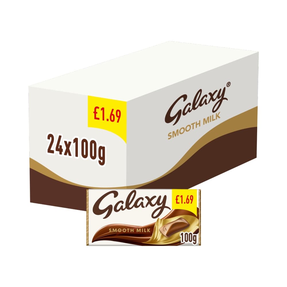 Galaxy Smooth Milk Chocolate Bar 100g £1.69 PMP