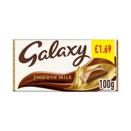 Galaxy Smooth Milk Chocolate Bar 100g £1.69 PMP
