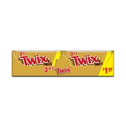 Twix Caramel & Milk Chocolate Fingers Biscuit Snack Bars Multipack 120g £1.89 PMP