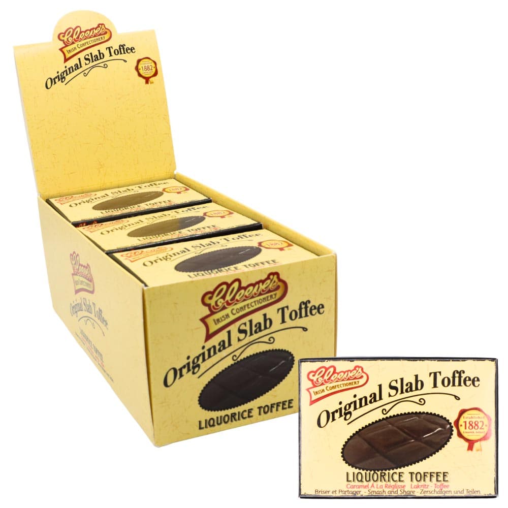 Cleeve's Original Slab Toffee Liquorice Bar 75g