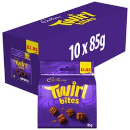Cadbury Twirl Bites Chocolate Bag 85g £1.85 PMP