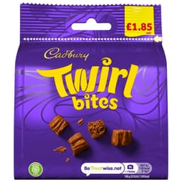 Cadbury Twirl Bites Chocolate Bag 85g £1.85 PMP