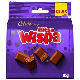 Cadbury Bitsa Wispa Chocolate Bag 85g £1.85 PMP