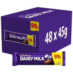 Cadbury Dairy Milk Chocolate Bar 45g 99p PMP