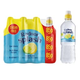 Radnor Splash Lemon & Lime Still Flavoured Spring Water 500ml 85p PMP
