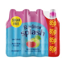 Radnor Splash Apple & Raspberry Still Flavoured Spring Water 500ml 85p PMP