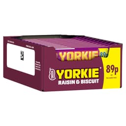 Yorkie Raisin & Biscuit Chocolate Bar 44g PMP 89p