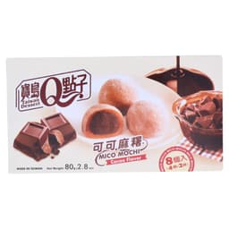 Q Taiwan Dessert Mico Mochi Chocolate Flavour 80g