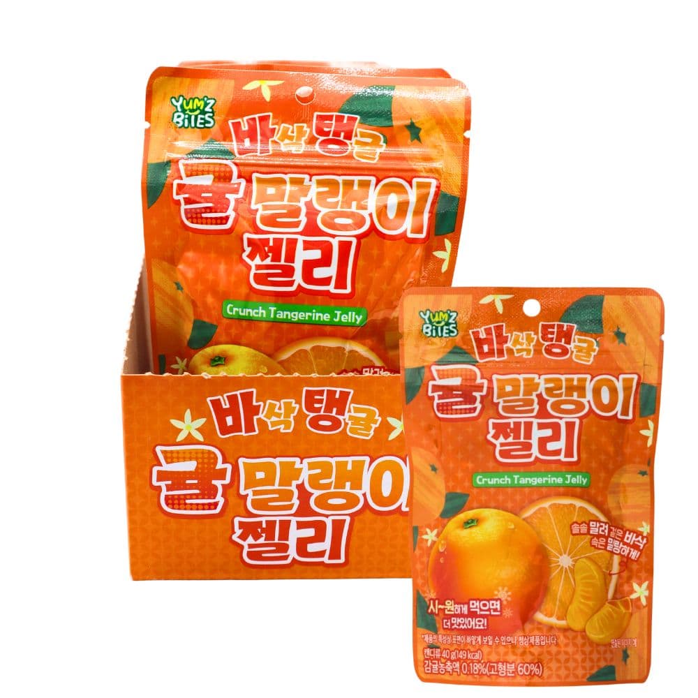 Yum'z Bites Crunch Tangerine Jelly Pouch 40g