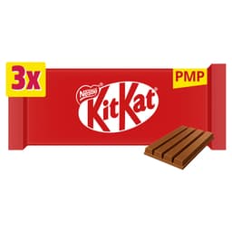 KitKat 4 Finger Milk Chocolate Biscuit Bar 3 Pack Multipack 124.5g PMP £1.85