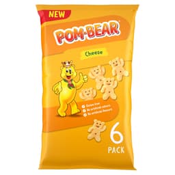 Pom-Bear Cheese Multipack Crisps 6 Pack Multipack