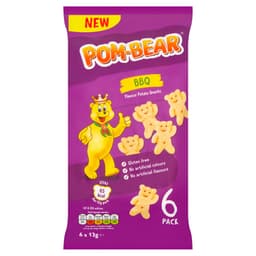 Pom-Bear BBQ Multipack Crisps 6 Pack Multipack