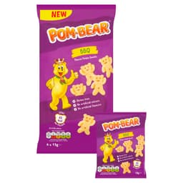 Pom-Bear BBQ Multipack Crisps 6 Pack Multipack