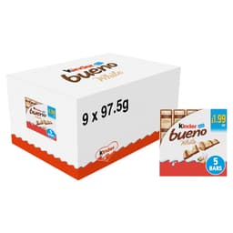 Kinder Bueno White Milk & Hazelnuts 5 Pack Multipack 97.5g £1.99 PMP