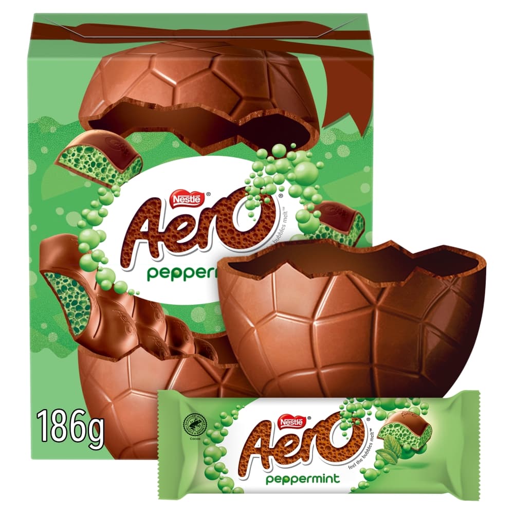 Aero Peppermint Milk Chocolate Large Easter Egg 186g