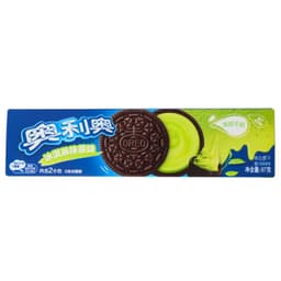 Oreo Sandwich Biscuits with Matcha Flavoured Cream Filling 97g