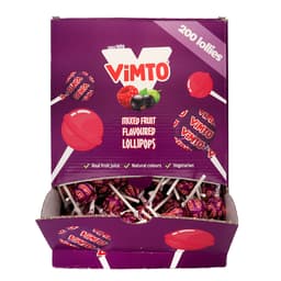 Vimto Mixed Fruit Flavoured Lollipops 200 Pack 7g