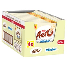 Aero Milkybar White Chocolate Multipack 4 Pack 108g