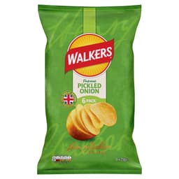 Walkers Crisps Picked Onion Multipack 6 Pack