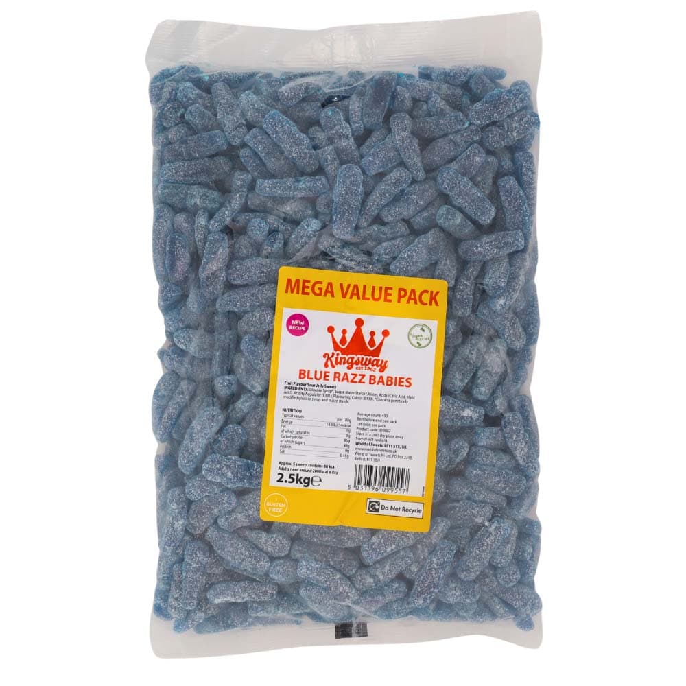 Kingsway Mega Value Blue Razz Babies Bag 2.5kg