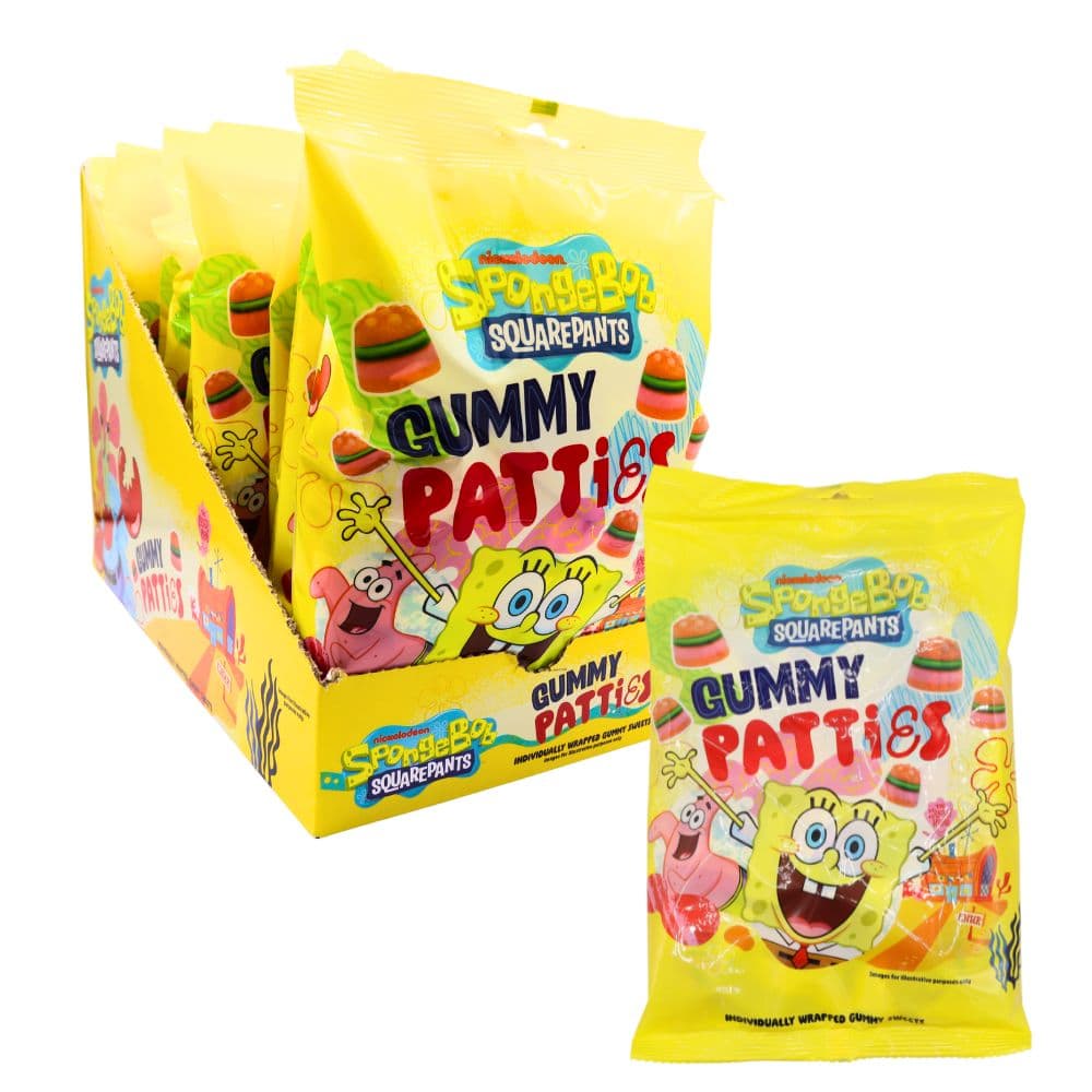 Spongebob Squarepants Gummy Patties Bag 75g 