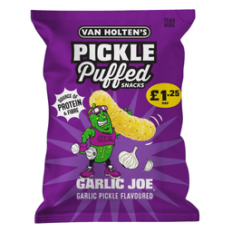 Van Holten's Garlic Joe Garlic Pickle Puffed Snacks Bag £1.25 PMP