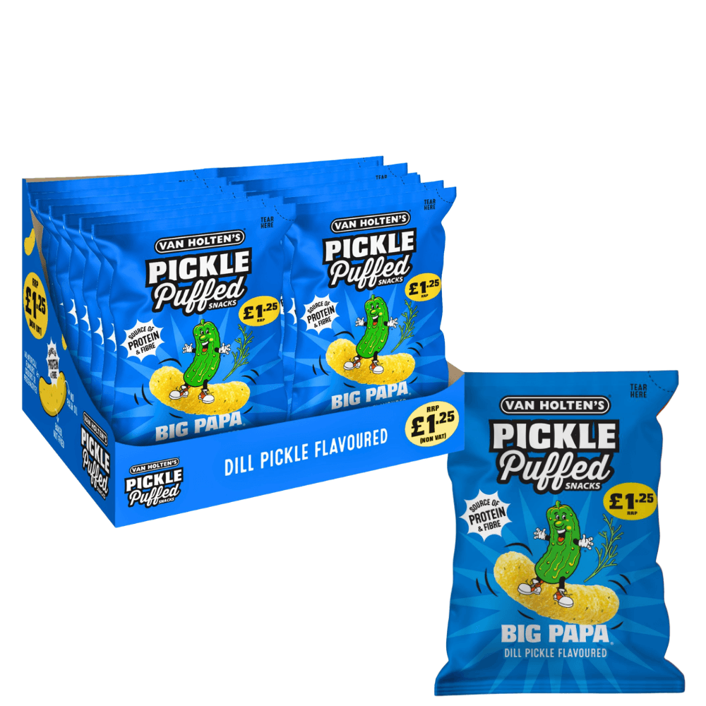 Van Holten's Big Papa Pickle & Dill Puffed Snacks Bag £1.25 PMP